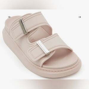 Alexander Mcqueen Women's Hybrid Slide in Tea Rose, Size 36.5